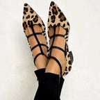 Lorna | Leopard Strap Pointed Heels