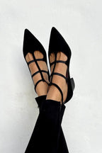 Ivy | Strappy Pointed-Toe Heels