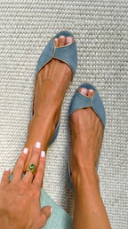 Leona | D'Orsay Open-Toe Flat