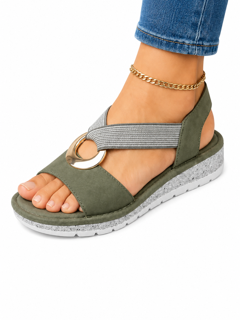 Morgan | Braided Crossover Ring Sandals