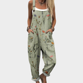 COMFORTABLE PRINTED OVERALLS