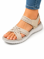 Sage | Braided Strap Cushioned Sandals