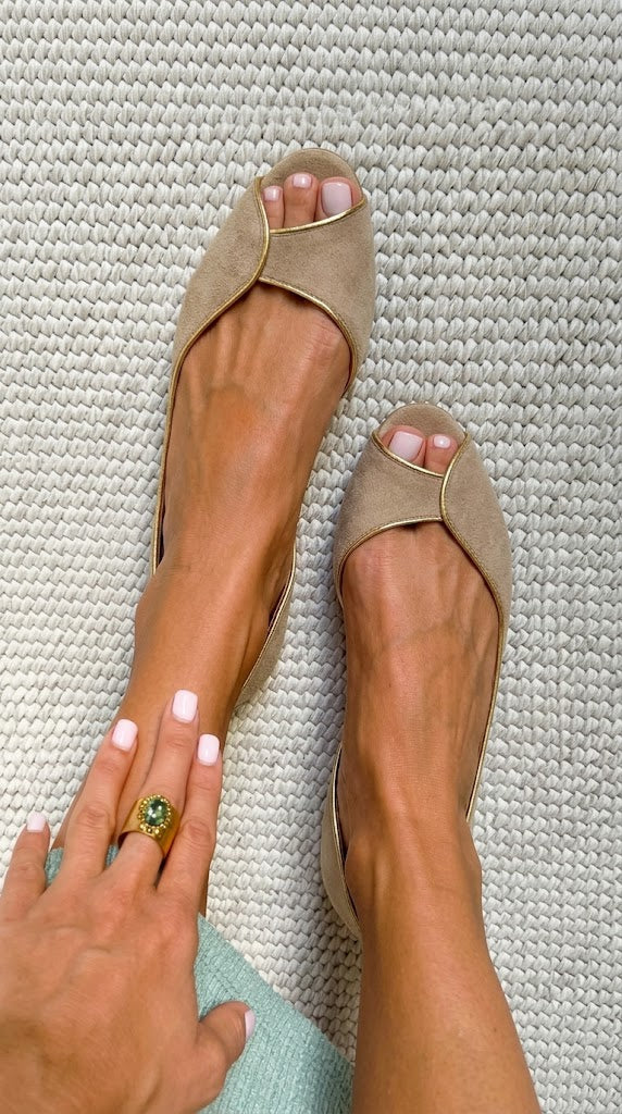 Leona | D'Orsay Open-Toe Flat
