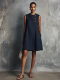 Irene | Asymmetric Button Detail Mini Dress