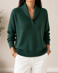 Daphne | Relaxed V-Neck Knit Jumper