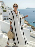 Twyla | Striped Colour Block Short Sleeve Maxi Dress