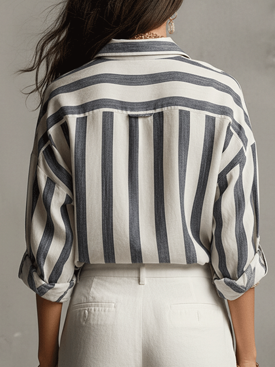 Jessa | Striped Relaxed Fit Blouse