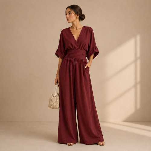 Adele | Elegant Wrap Jumpsuit