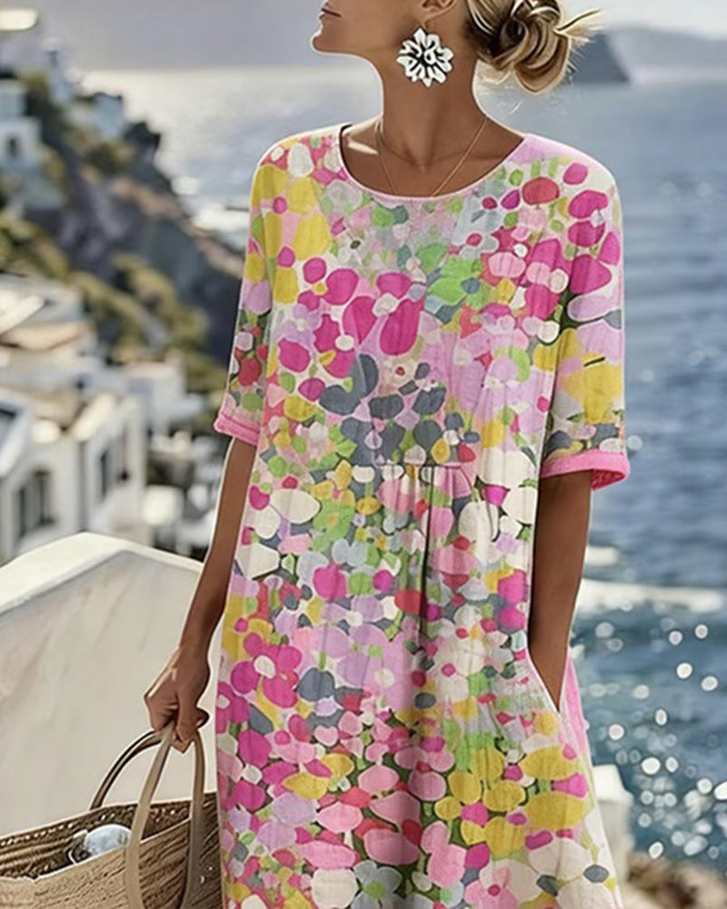 Willow | Airy Relaxed Fit Floral Midi Dress