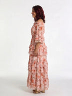 Primrose | Floral Off-Shoulder Ruffle Tiered Maxi Dress