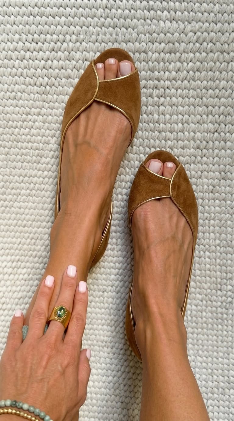 Leona | D'Orsay Open-Toe Flat