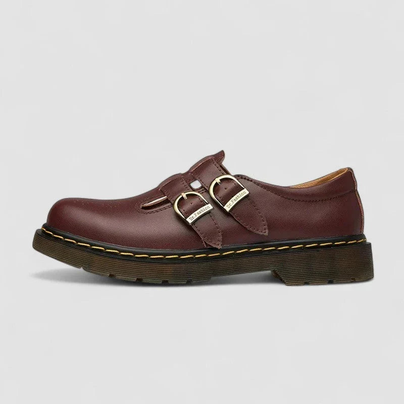 Yara | Vegan Leather Low Heel Mary Jane Shoes
