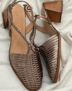 Xenia | Block Heel Pointed-Toe Pump