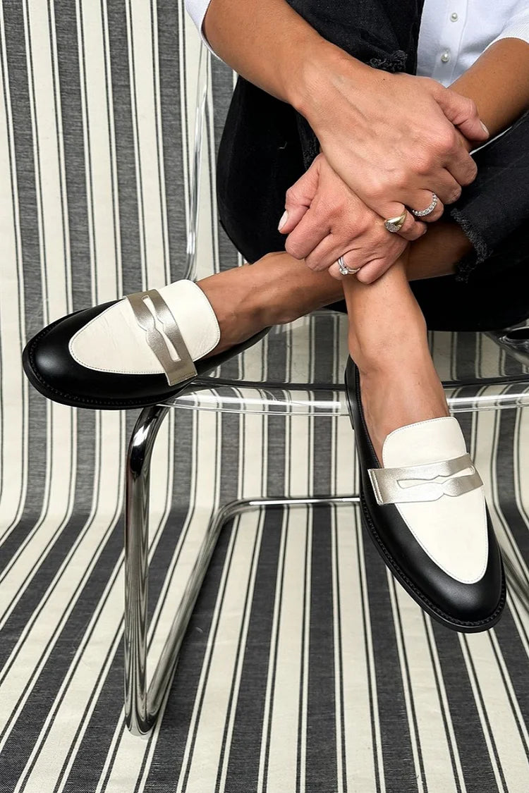 Nola | Classic Monochrome Loafers