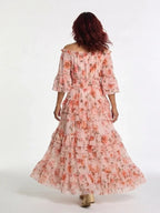 Primrose | Floral Off-Shoulder Ruffle Tiered Maxi Dress