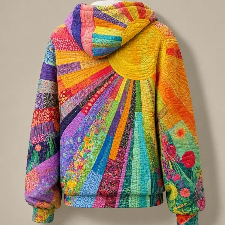 ISLA | PATCHWORK QUILTED HOODIE
