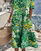 Willow | Airy Relaxed Fit Floral Midi Dress