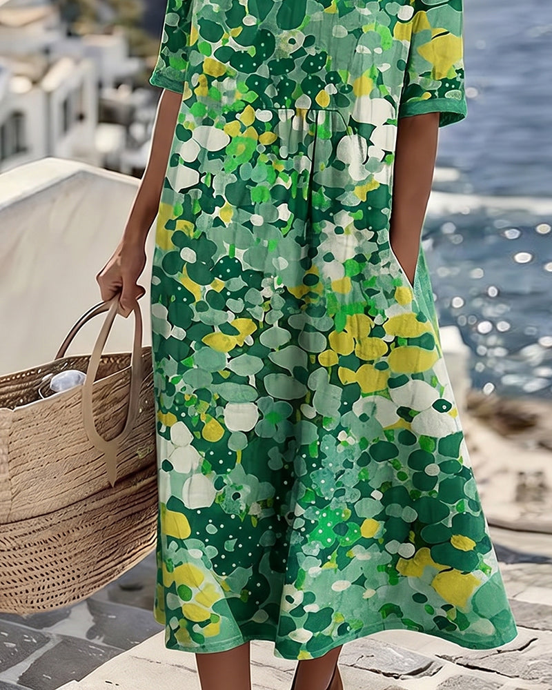 Willow | Airy Relaxed Fit Floral Midi Dress