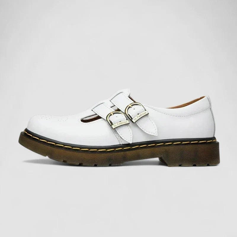 Yara | Vegan Leather Low Heel Mary Jane Shoes