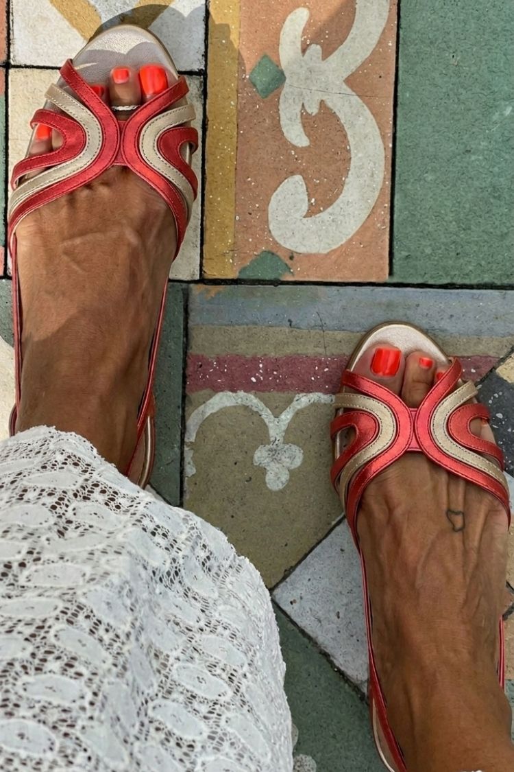 Maren | Slingback Colour-Block Sandal