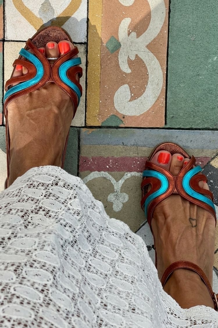 Maren | Slingback Colour-Block Sandal