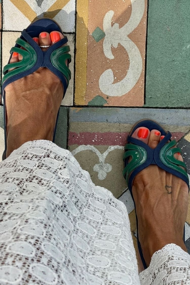 Maren | Slingback Colour-Block Sandal