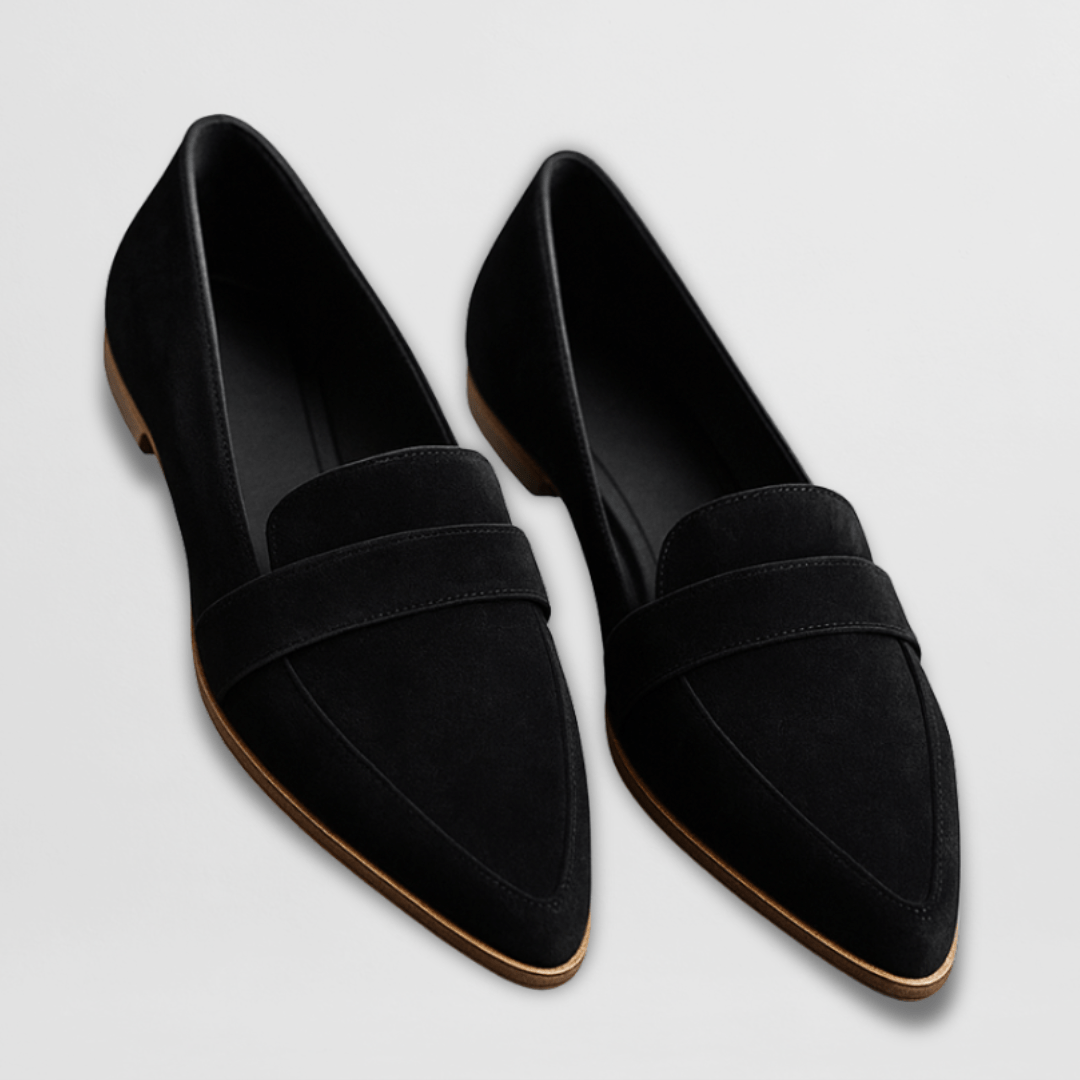 Eleanor | Suede Pointed-Toe Loafers