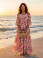 Primrose | Floral Off-Shoulder Ruffle Tiered Maxi Dress