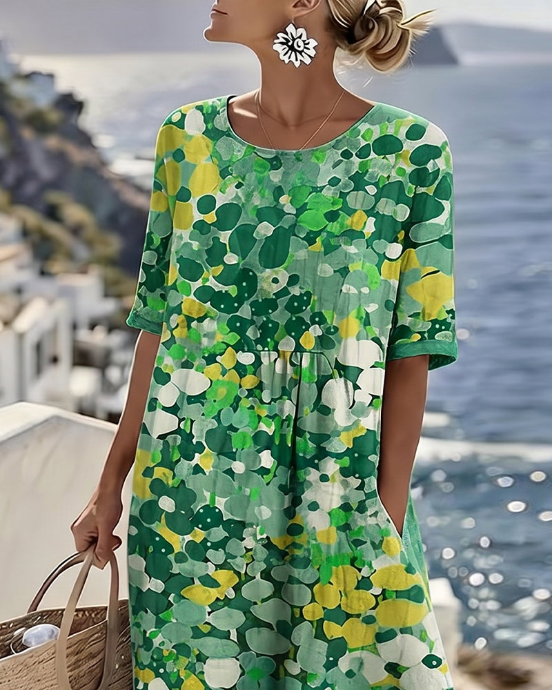 Willow | Airy Relaxed Fit Floral Midi Dress
