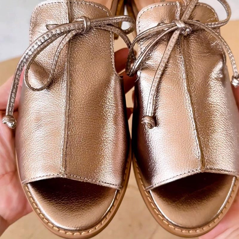 Jocelyn | Open-Toe Bow Strap Sandals