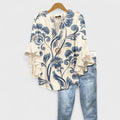 Maybelle | Ruffle Sleeve V-Neck Blouse