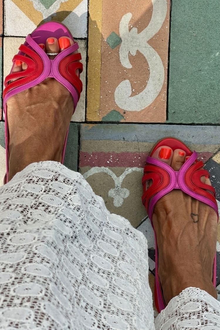 Maren | Slingback Colour-Block Sandal