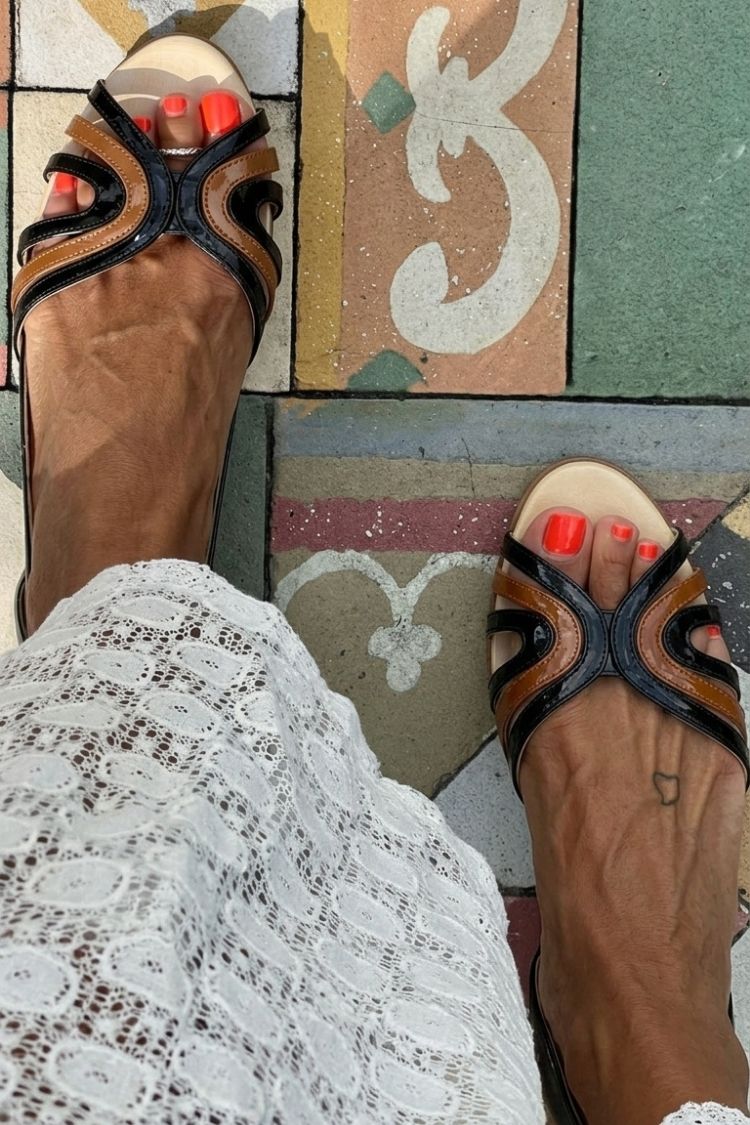 Maren | Slingback Colour-Block Sandal