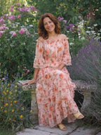 Primrose | Floral Off-Shoulder Ruffle Tiered Maxi Dress