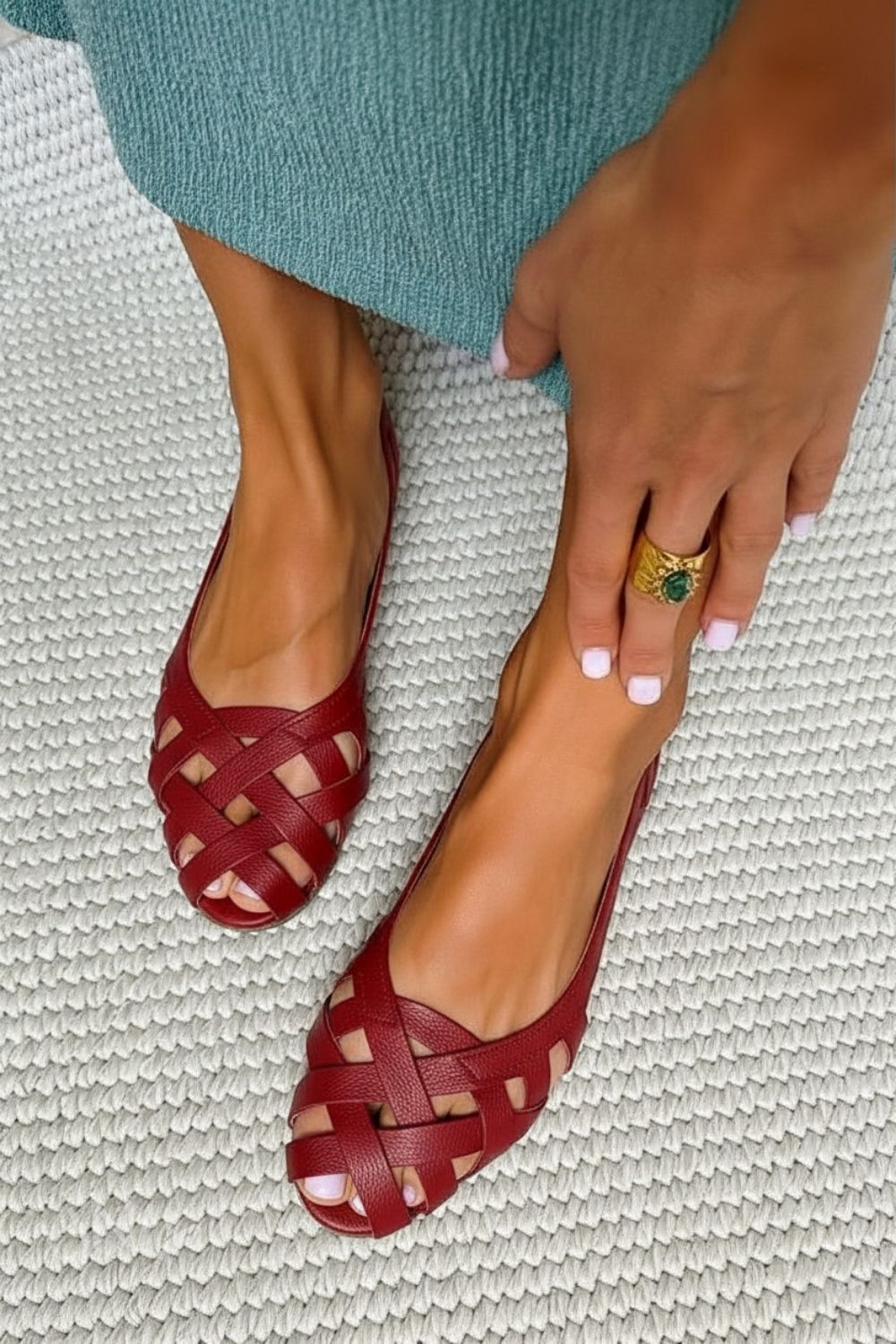 Anais | Braided Strap Comfort Sandal