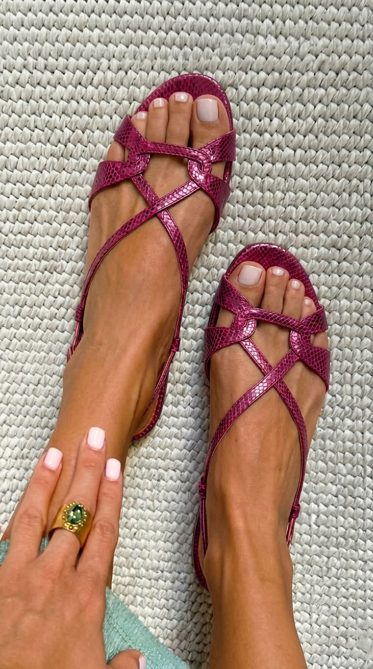 Gaia | Flat Strappy Sandals
