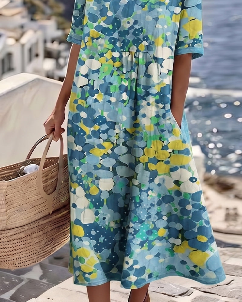 Willow | Airy Relaxed Fit Floral Midi Dress