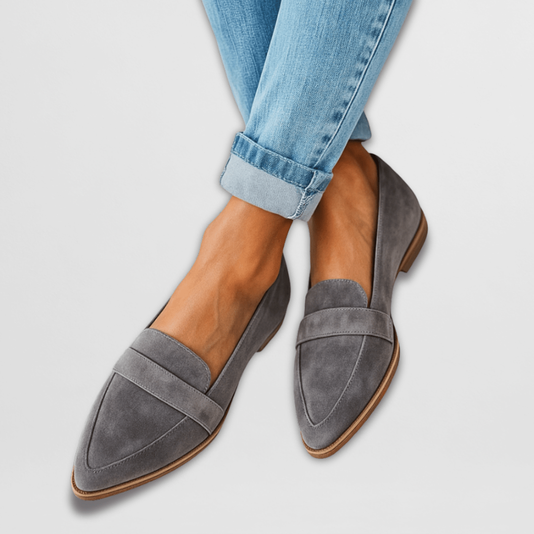 Eleanor | Suede Pointed-Toe Loafers