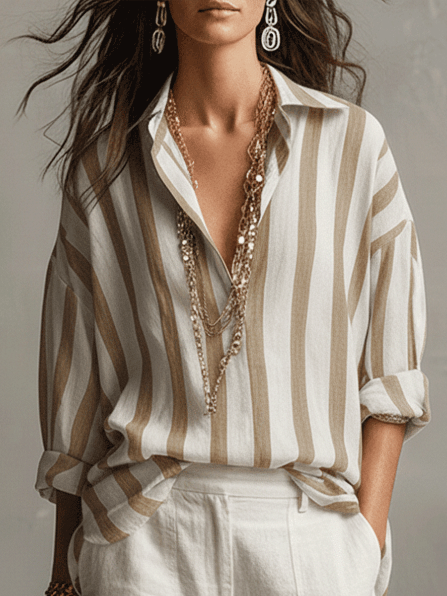 Jessa | Striped Relaxed Fit Blouse
