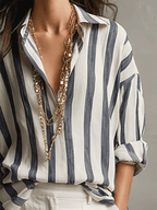 Jessa | Striped Relaxed Fit Blouse
