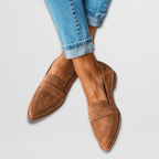 Eleanor | Suede Pointed-Toe Loafers