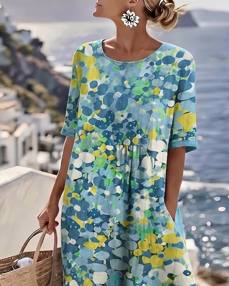 Willow | Airy Relaxed Fit Floral Midi Dress