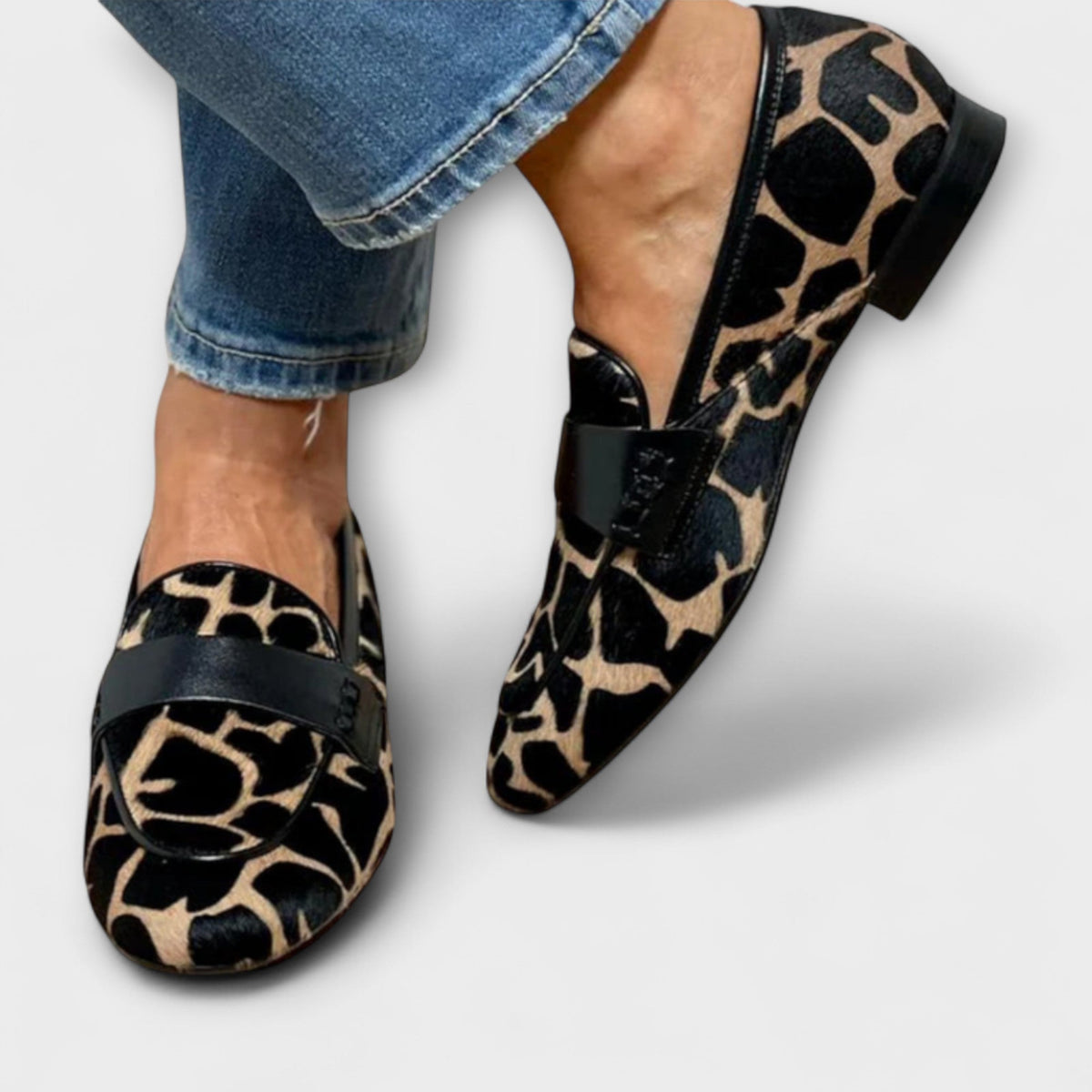 Priya | Leopard-Print Classic Loafers