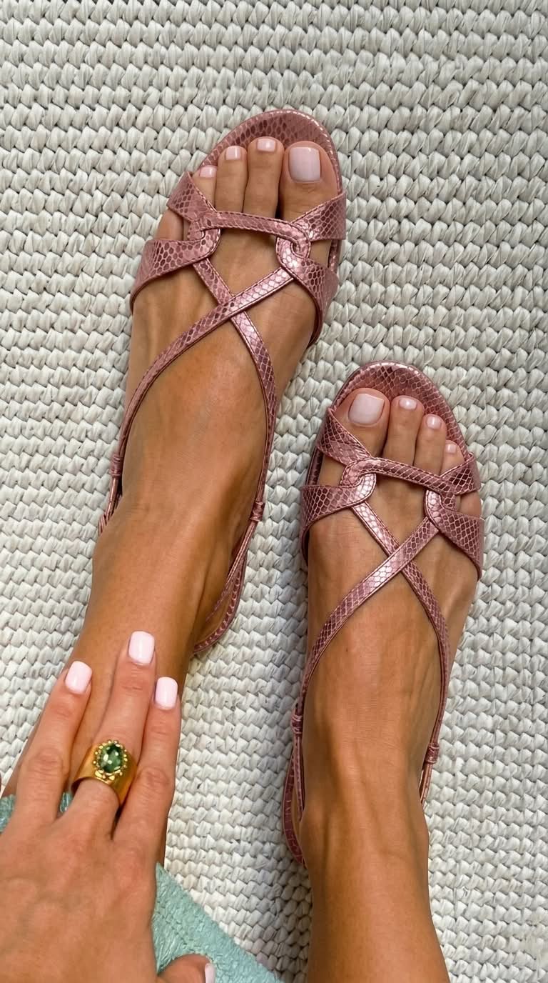 Gaia | Flat Strappy Sandals