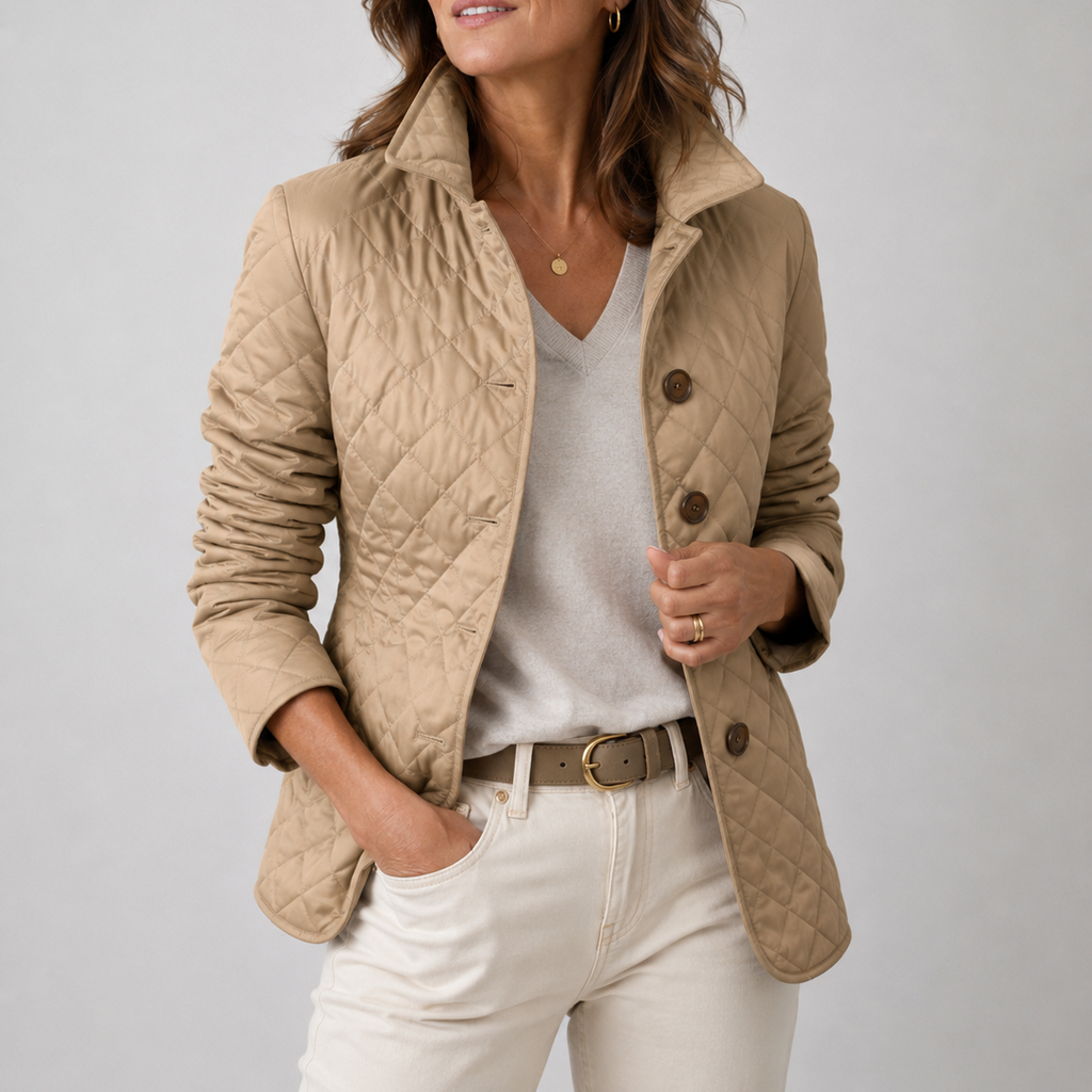 Harriet | Diamond-Quilted Lightweight Jacket