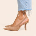 Vera | Pointed-Toe Slingback Heels