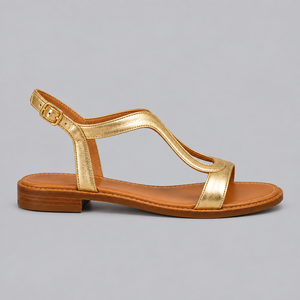 Florence | Bright T-Strap Summer Sandals