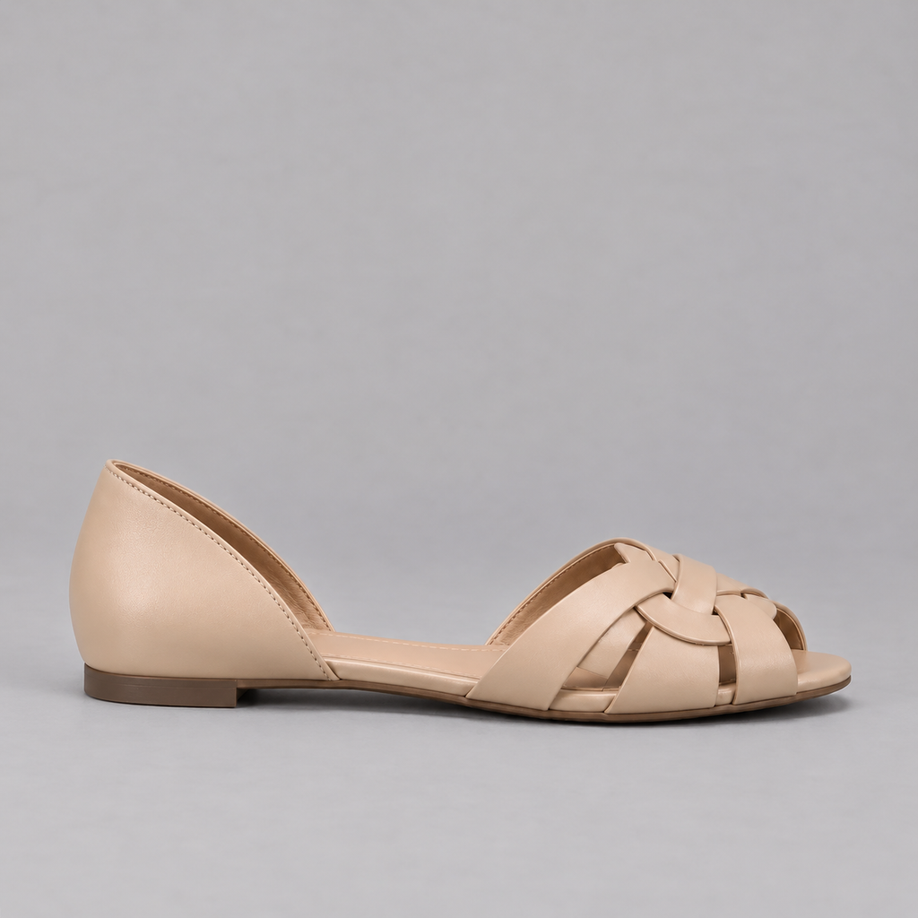 Lexie | Natural Woven Texture Sandals