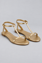 Eileen | T-Strap Flat Summer Sandals
