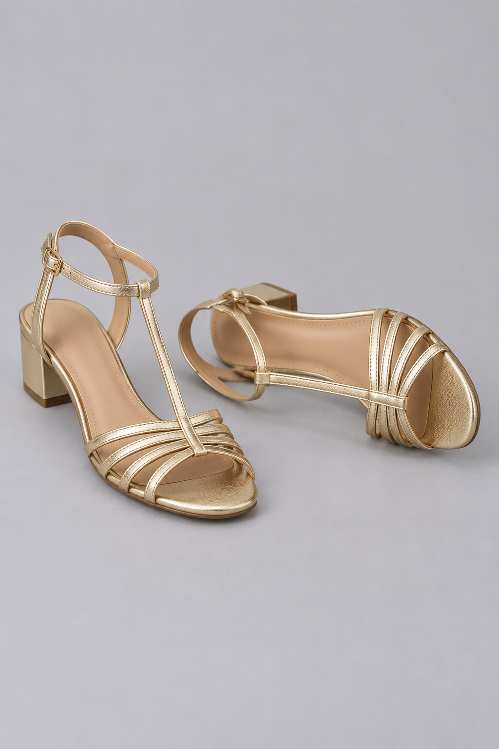 Marlowe | Polished Low Block-Heel Sandals